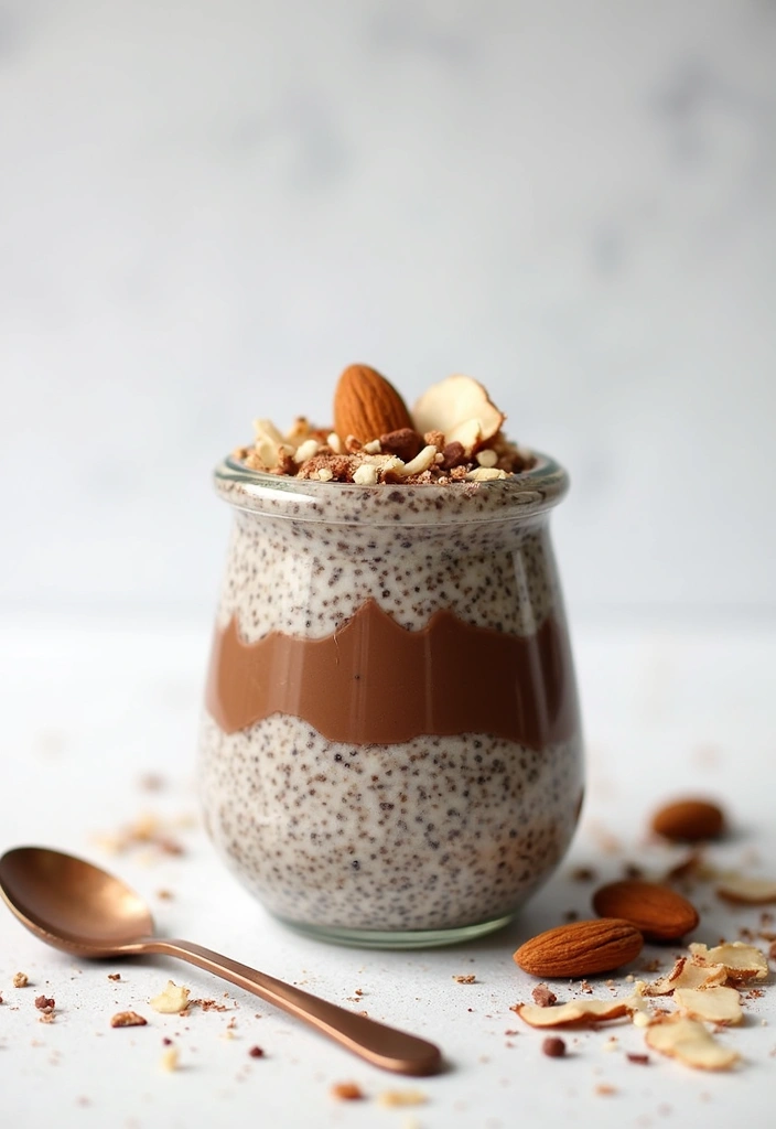 Creamy Chia Pudding Recipes: Healthy Overnight Desserts - 8. Almond Joy Chia Pudding