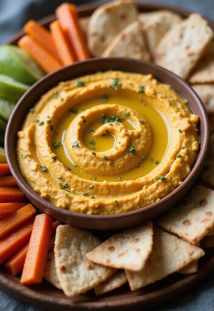 Creative Pumpkin Puree Recipes: From Savory Dishes to Sweet Treats - 7. Pumpkin Hummus