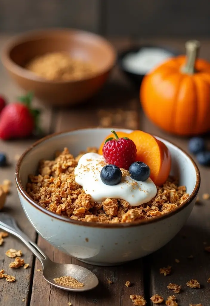 Creative Pumpkin Puree Recipes: From Savory Dishes to Sweet Treats - 9. Pumpkin Spice Granola