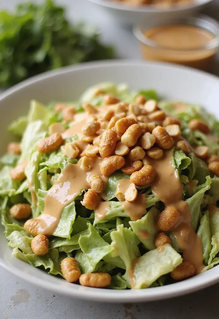Crisp Napa Cabbage Recipes: Asian Slaws and Stir-Fries - 5. Napa Cabbage Salad with Peanut Dressing