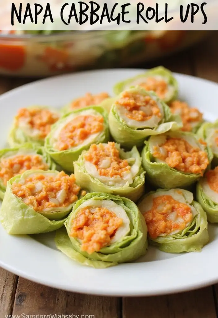 Crisp Napa Cabbage Recipes: Asian Slaws and Stir-Fries - 6. Napa Cabbage Roll-Ups