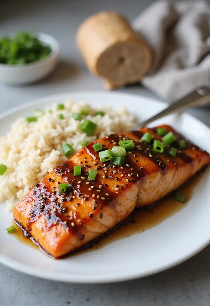 Crispy Air Fryer Salmon Recipes: Healthy Omega-3 Boosts - 2. Honey Soy Glazed Air Fryer Salmon