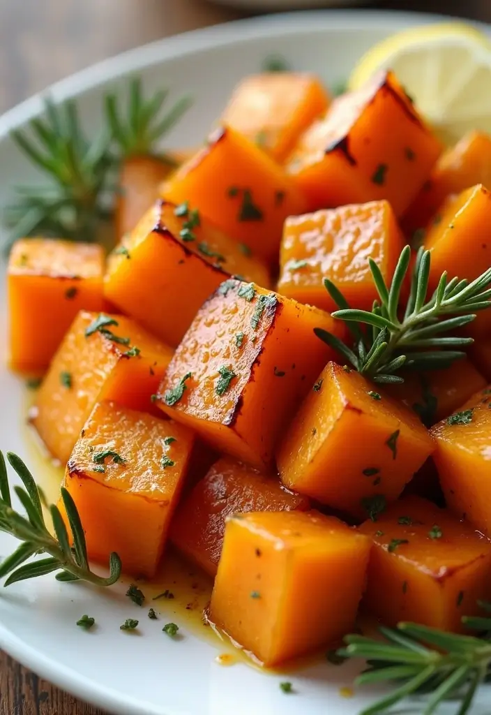 Crispy Roasted Sweet Potato Recipes: Simple Side Dish Stars - 4. Herb and Lemon Zesty Roasted Sweet Potatoes