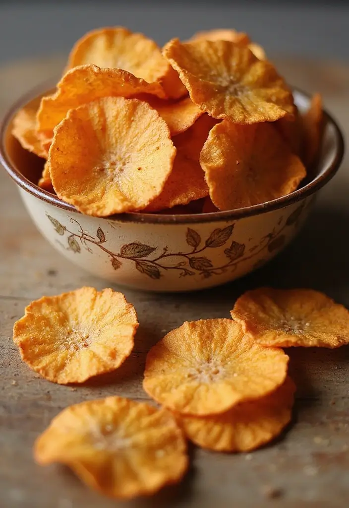 Crispy Sweet Potato Air Fryer Recipes: Healthy Fries and Chips - 2. Sweet Potato Chips with a Twist