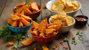 Crispy Sweet Potato Air Fryer Recipes: Healthy Fries and Chips