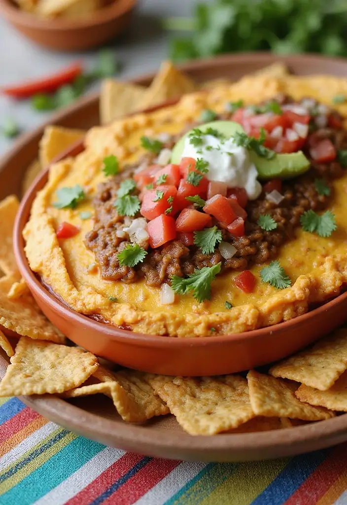 Crunchy Ritz Cracker Recipes: Casseroles and Toppings - 2. Spicy Taco Ritz Dip