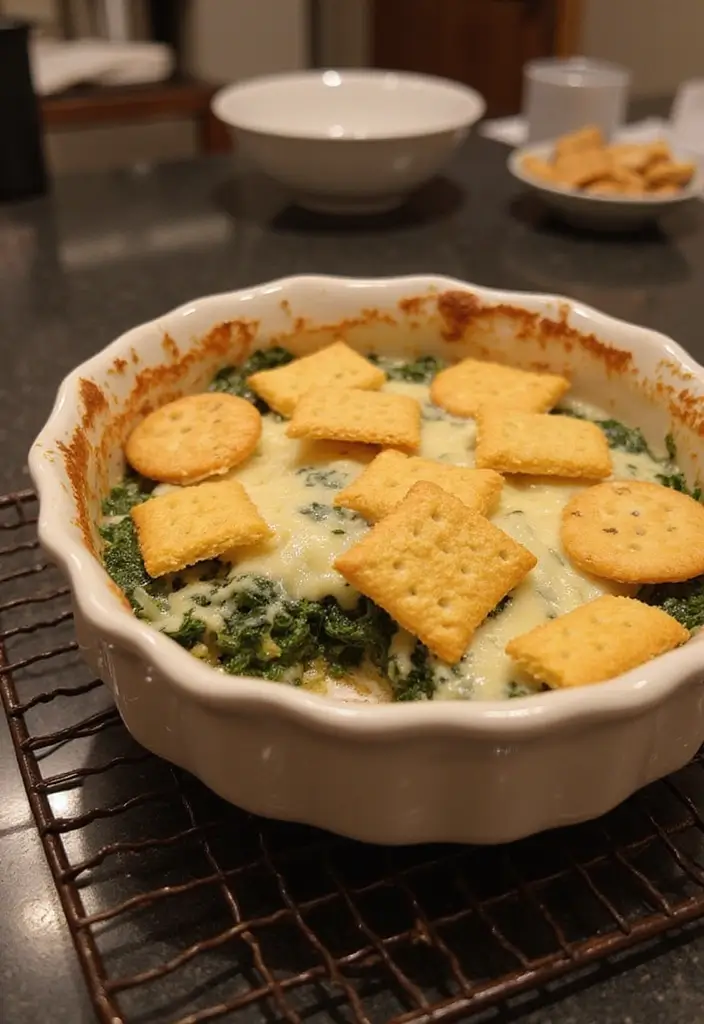 Crunchy Ritz Cracker Recipes: Casseroles and Toppings - 3. Cheesy Spinach Ritz Bake