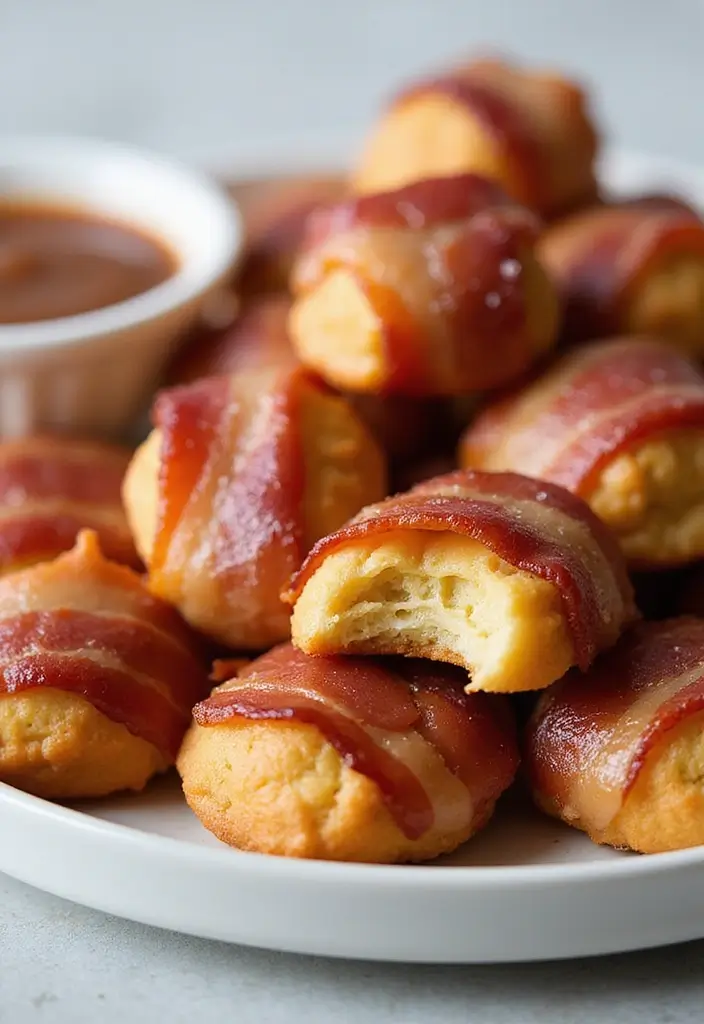 Crunchy Ritz Cracker Recipes: Casseroles and Toppings - 4. Savory Bacon-Wrapped Ritz Bites
