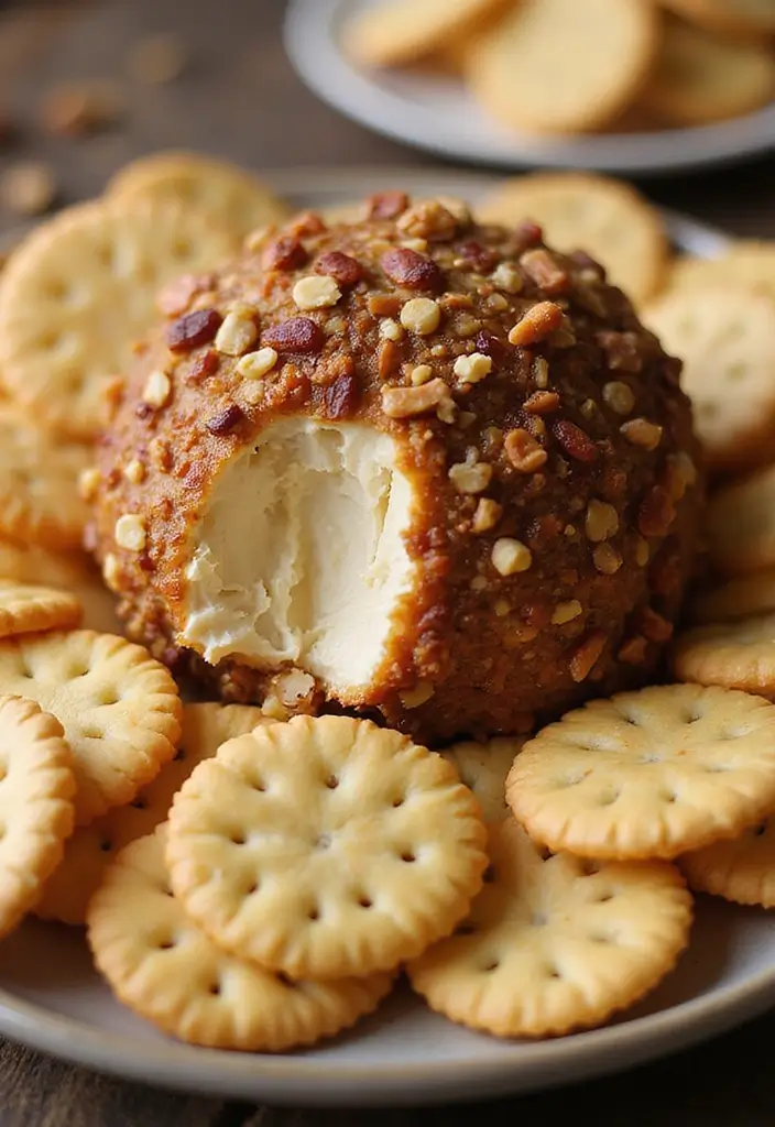 Crunchy Ritz Cracker Recipes: Casseroles and Toppings - 9. Classic Ritz Cracker Cheese Ball