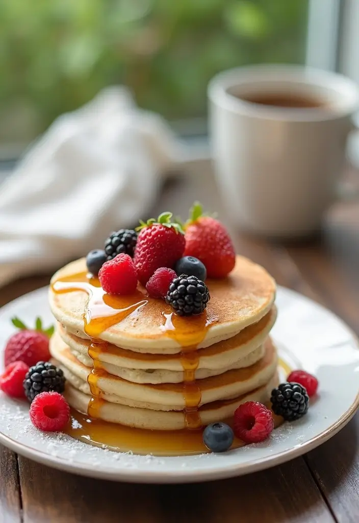 Deliciously Healthy: 10 Gluten-Free Coconut Flour Recipes for Diabetics - 2. Coconut Flour Pancakes: Fluffy Morning Delight