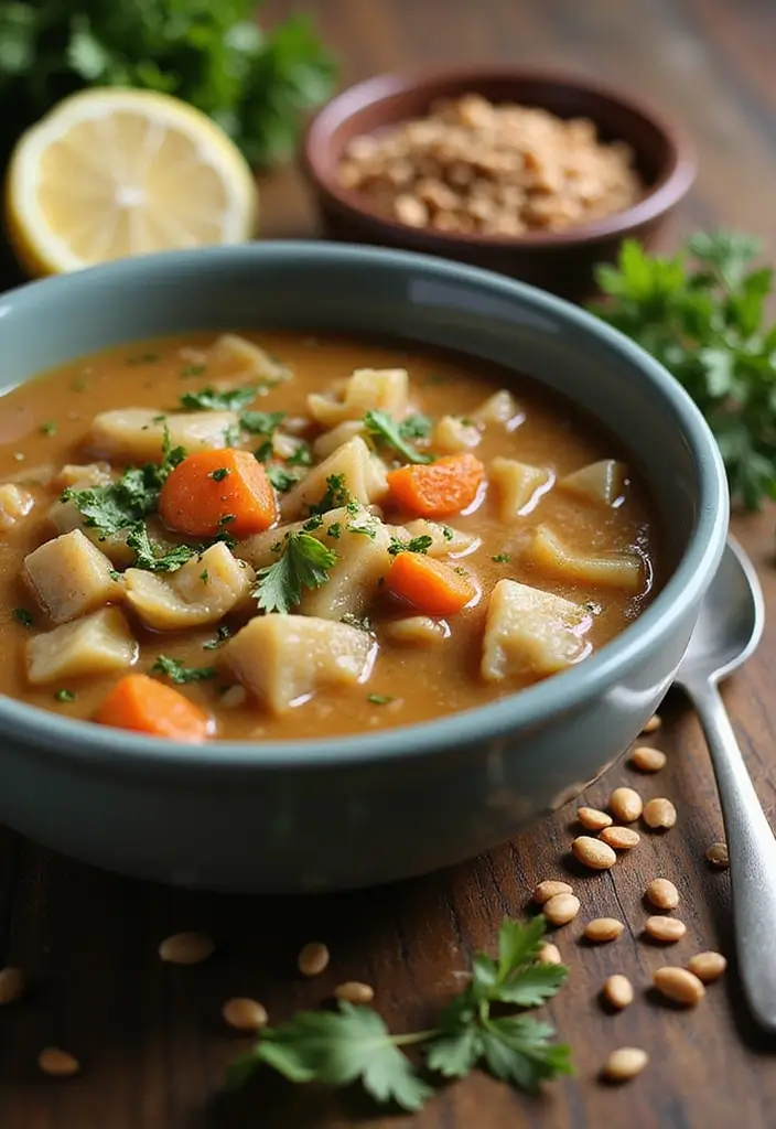 Detox Cabbage Soup Recipes: Light and Cleansing Broths - 7. Cabbage and Lentil Soup