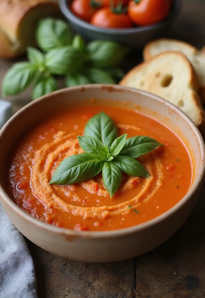 Easy Healthy Crockpot Soup Recipes to Warm Your Soul This Season - 1. Creamy Tomato Basil Soup