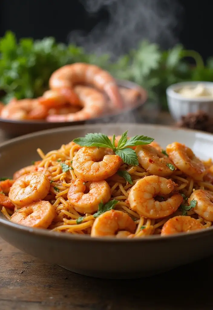 Effortless Easy Pasta Recipes: Weeknight Dinners in a Flash - 8. One-Pot Spicy Shrimp Pasta