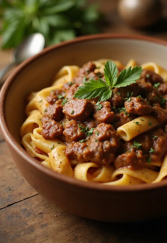 Effortless Easy Pasta Recipes: Weeknight Dinners in a Flash - 9. One-Pot Beefy Pasta