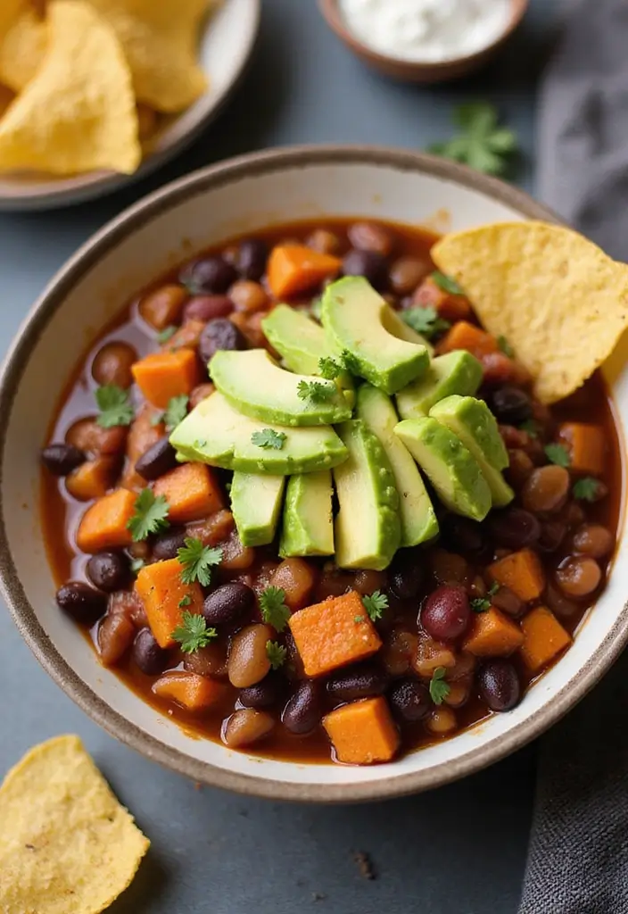 Effortless Healthy Slow Cooker Recipes: Clean Eating Set-It-and-Forget-It - 3. Sweet Potato & Black Bean Chili