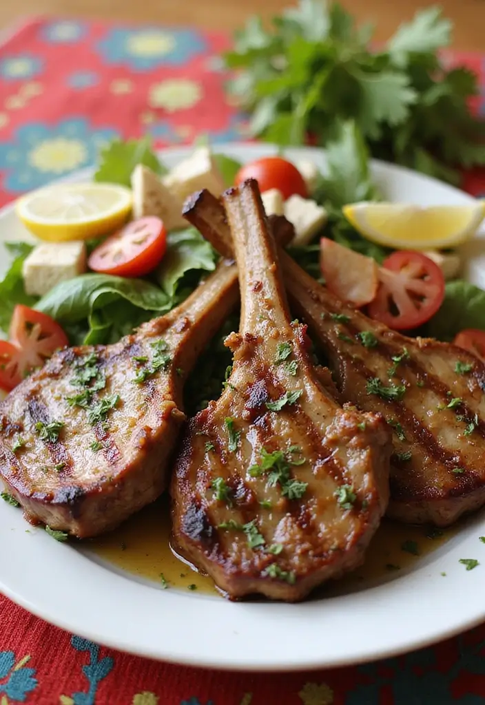 Elegant Lamb Chop Recipes: Herb-Crusted Grills - 2. Mediterranean-Style Grilled Lamb Chops