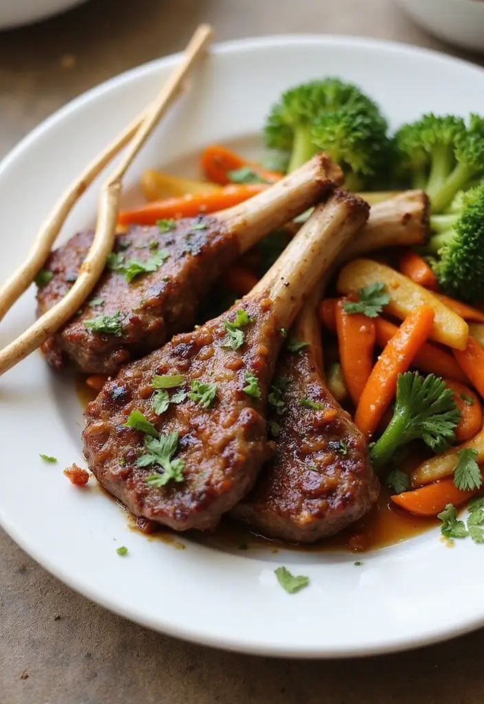 Elegant Lamb Chop Recipes: Herb-Crusted Grills - 6. Asian-Inspired Grilled Lamb Chops