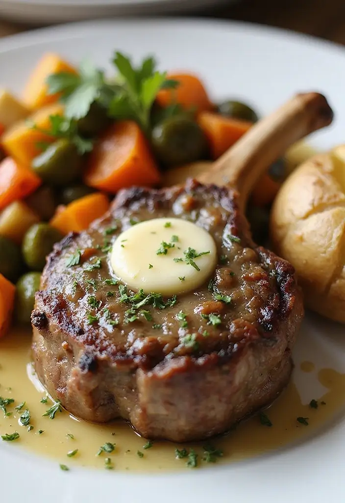 Elegant Lamb Chop Recipes: Herb-Crusted Grills - 9. Herb and Garlic Butter Lamb Chops