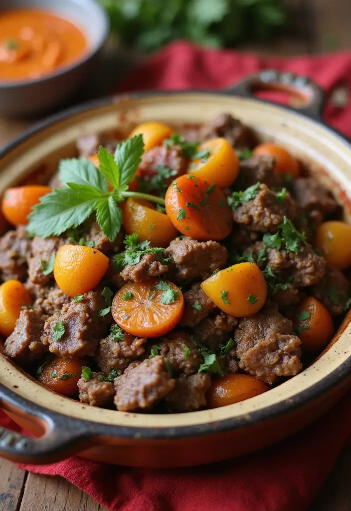 Exotic Ground Lamb Recipes: Middle Eastern Inspired Dishes - 1. Moroccan Lamb Tagine