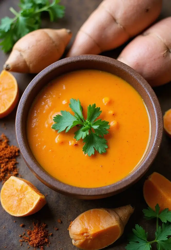 Exotic Thai Soup Recipes: Tom Yum and Beyond - 6. Thai Sweet Potato Soup