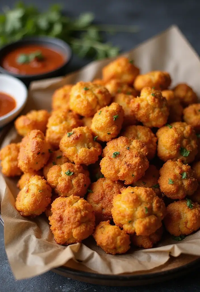 Fiery Spicy Snacks Recipes: Heat-Lovers' Munchies - 3. Spicy Cauliflower Bites