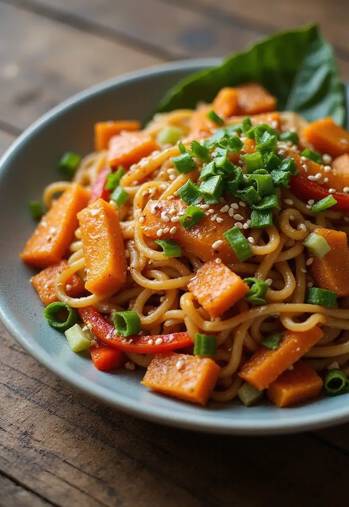 Flavorful Asian Noodle Recipes: Authentic Dishes from East to Southeast - 5. Korean Japchae with Sweet Potato Noodles