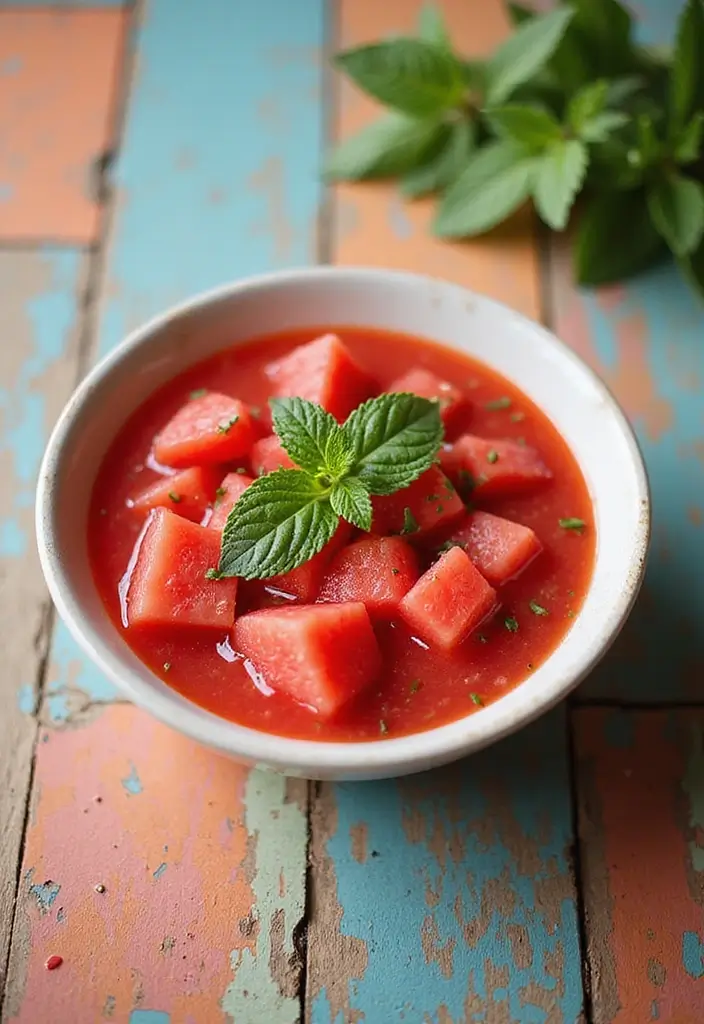 Fresh Raw Food Recipes: No-Cook Vegan Delights - 10. Chilled Watermelon Soup
