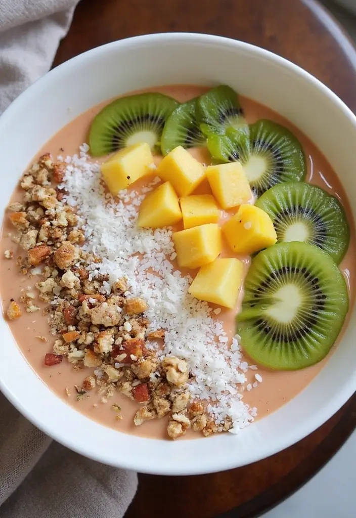 Fresh Raw Food Recipes: No-Cook Vegan Delights - 6. Tropical Smoothie Bowl