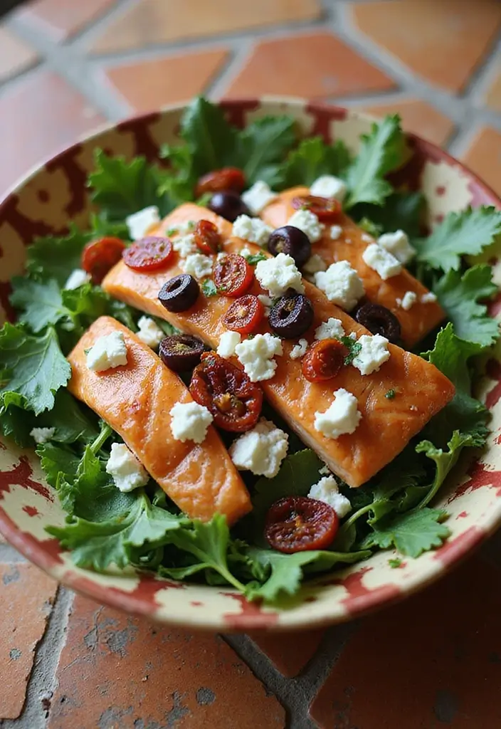 Fresh Salmon Salad Recipes: Omega-Rich Lunch Ideas - 3. Mediterranean Salmon Salad