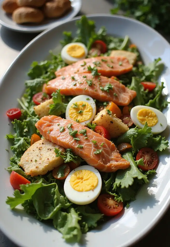 Fresh Salmon Salad Recipes: Omega-Rich Lunch Ideas - 9. Nicoise Salad with Salmon