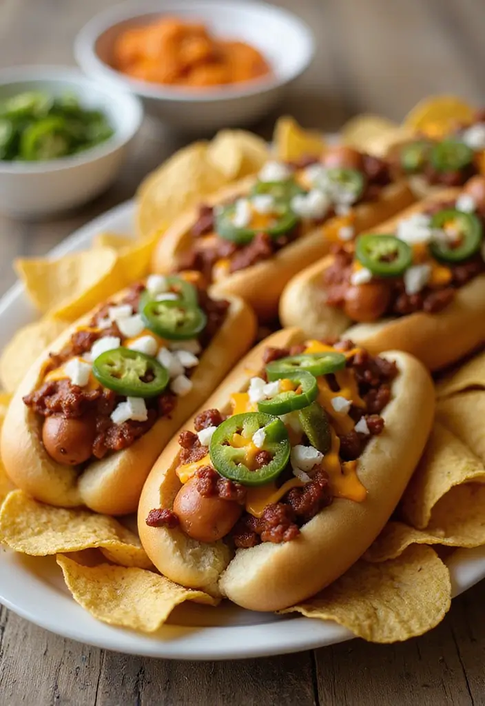 Fun Hot Dog Recipes: Gourmet Toppings and Wraps - 6. The Chili Cheese Dog Supreme
