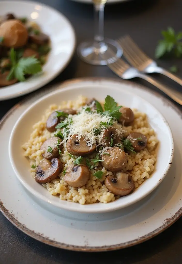 Gathering Dinner Recipes for Family: Shared Table Favorites - 3. Creamy Mushroom Risotto