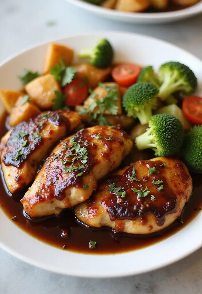 Golden Baked Chicken Recipes: Oven-Perfected Poultry - 10. Balsamic Glazed Chicken