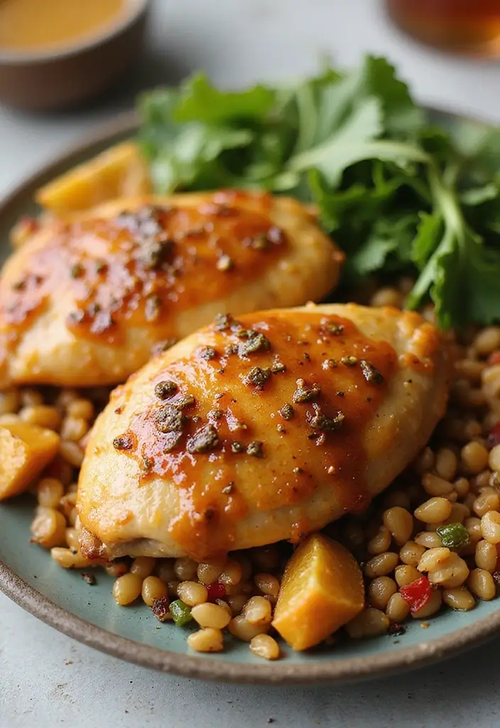 Golden Baked Chicken Recipes: Oven-Perfected Poultry - 2. Honey Mustard Glazed Chicken