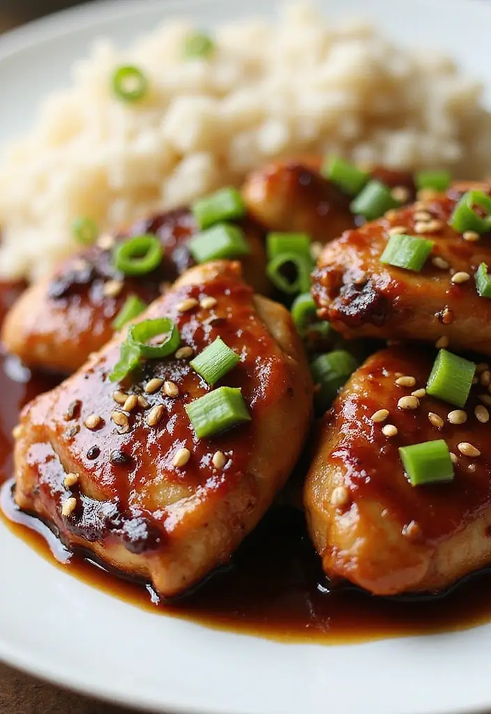 Golden Baked Chicken Recipes: Oven-Perfected Poultry - 5. Teriyaki Glazed Chicken Thighs