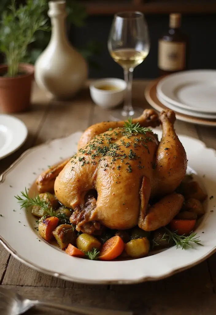 Golden Baked Chicken Recipes: Oven-Perfected Poultry - 8. Herb-Infused Roast Chicken