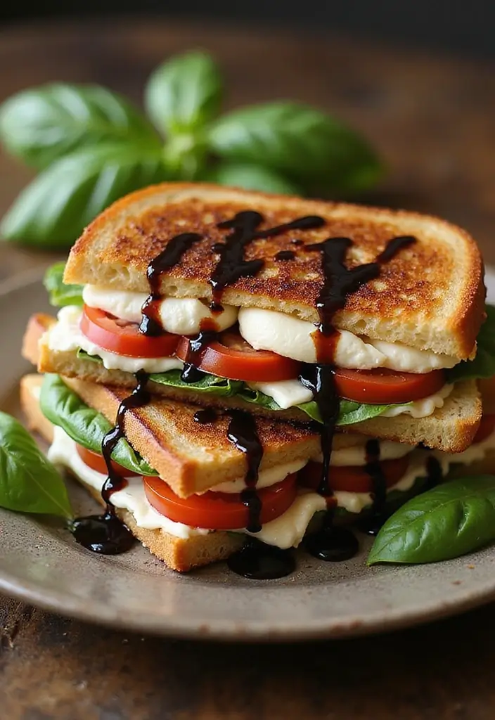 Gooey Grilled Cheese Recipes: Elevated Twists on a Childhood Favorite - 2. Caprese Grilled Cheese