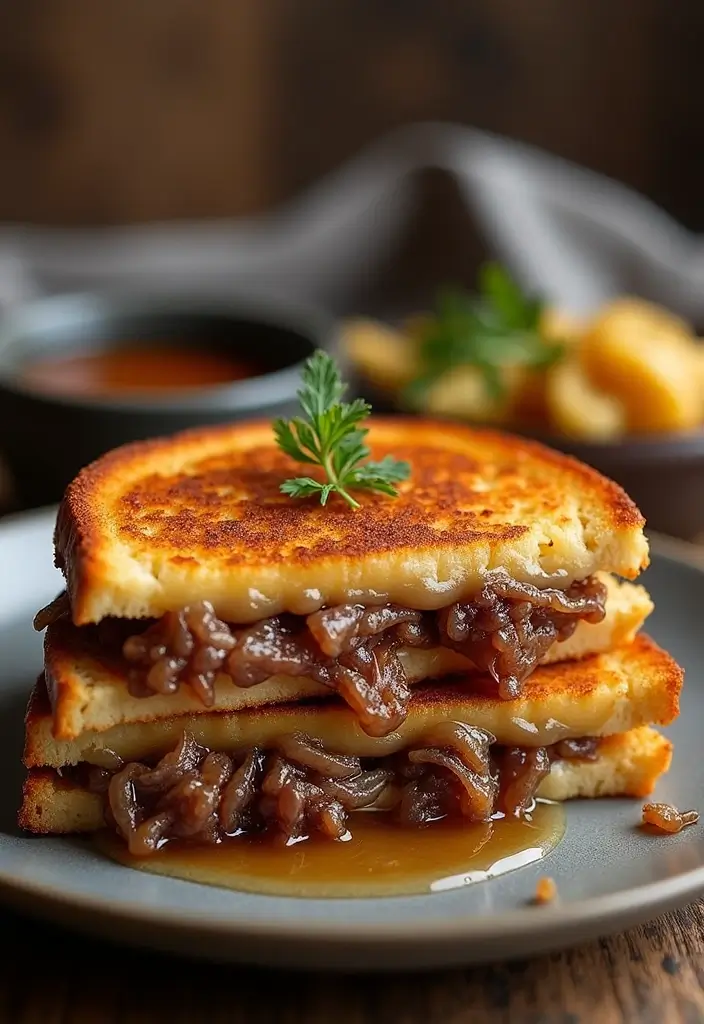 Gooey Grilled Cheese Recipes: Elevated Twists on a Childhood Favorite - 5. French Onion Grilled Cheese