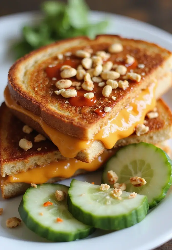 Gooey Grilled Cheese Recipes: Elevated Twists on a Childhood Favorite - 8. Thai Peanut Butter and Cheese Grilled Cheese