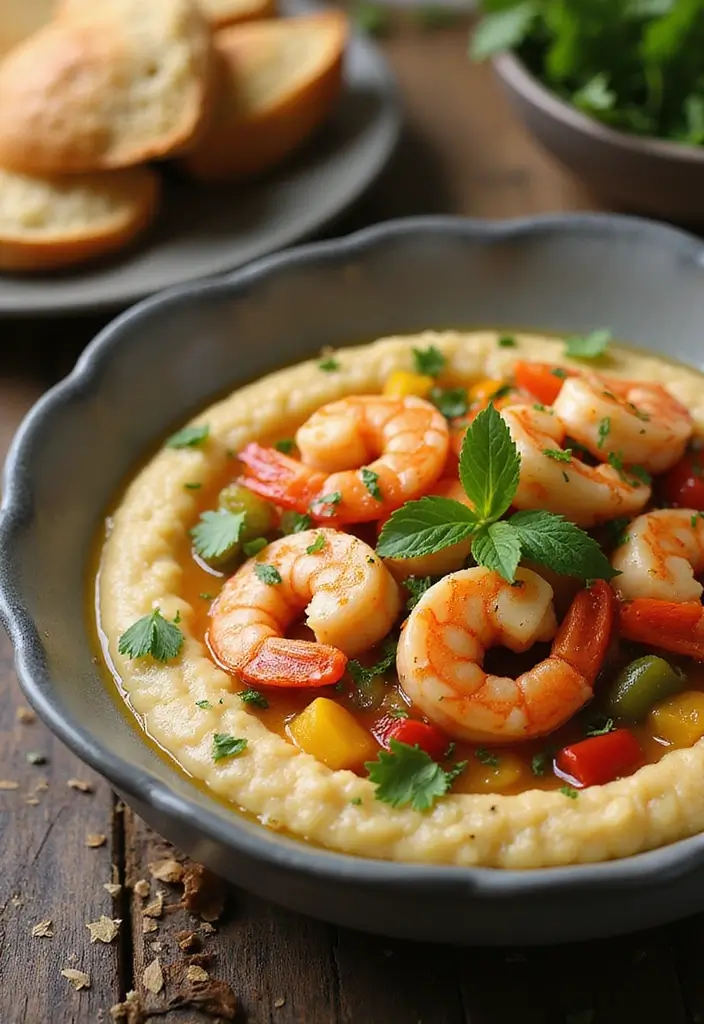 Heartwarming Soul Food Recipes: Traditional Southern Comforts - 5. Classic Shrimp and Grits with a Healthy Twist