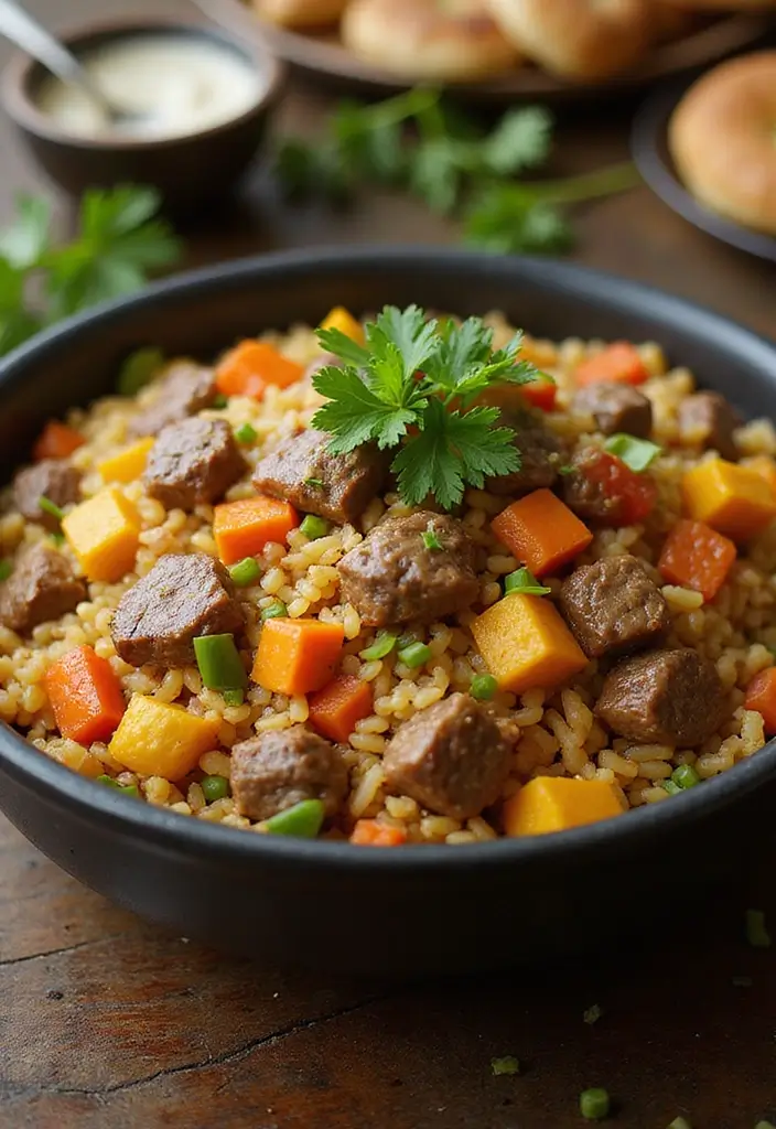 Hearty Ground Beef and Rice Recipes: One-Pot Wonders for Dinner - 1. One-Pot Beef and Vegetable Rice