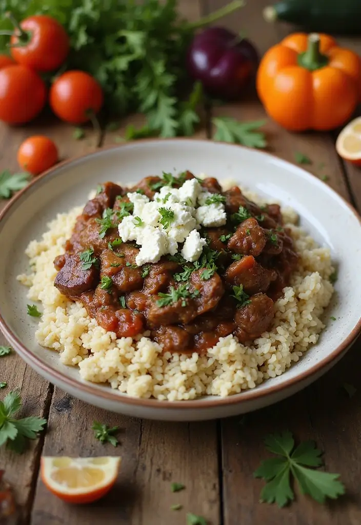 Hearty Ground Beef and Rice Recipes: One-Pot Wonders for Dinner - 10. One-Pot Greek Beef and Rice