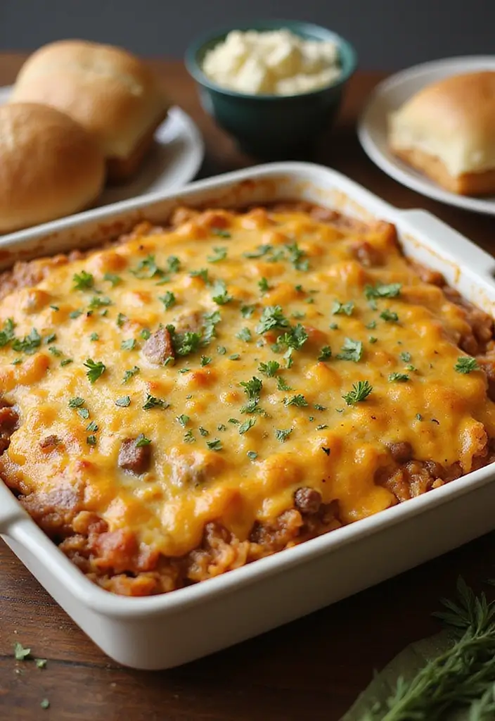 Hearty Ground Beef and Rice Recipes: One-Pot Wonders for Dinner - 5. Cheesy Beef and Rice Bake