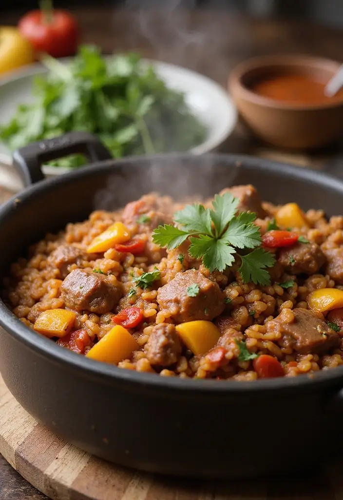 Hearty Ground Beef and Rice Recipes: One-Pot Wonders for Dinner - 8. Ground Beef and Rice Jambalaya