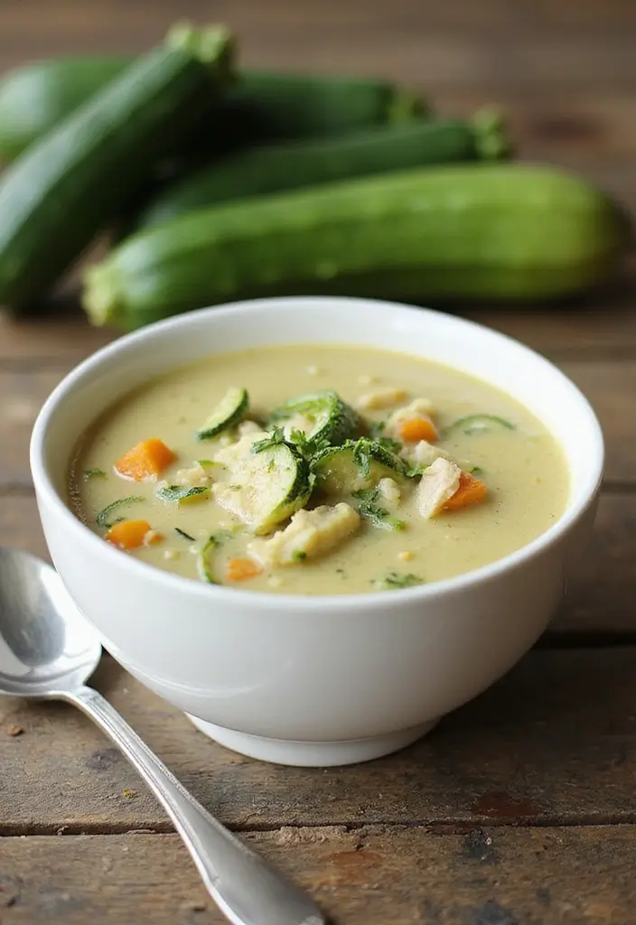 Hearty Ground Turkey Soup Recipes: Nutritious and Comforting Bowls - 6. Zucchini and Turkey Soup