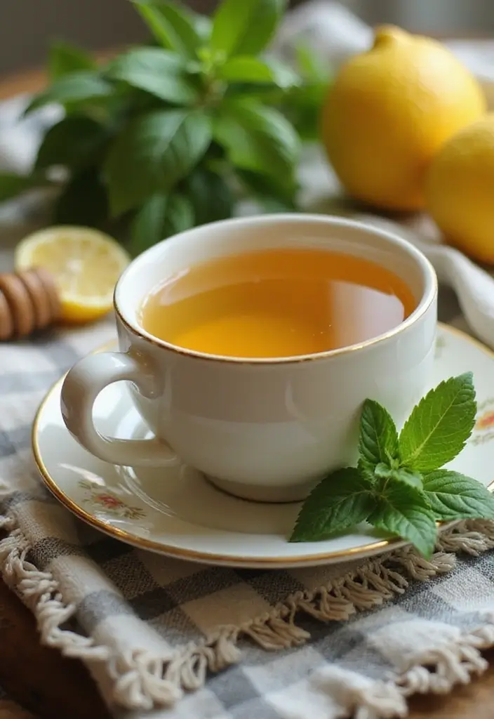 Herbal Lemon Balm Recipes: Fresh Infusions and Culinary Uses - 1. Refreshing Lemon Balm Tea