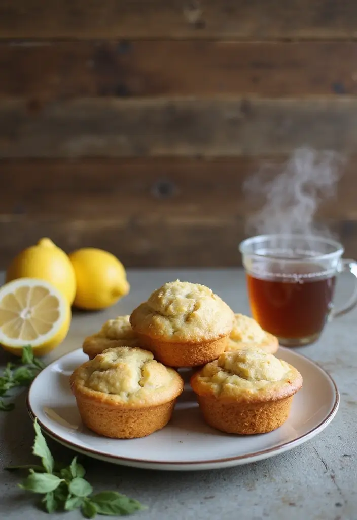 Herbal Lemon Balm Recipes: Fresh Infusions and Culinary Uses - 10. Lemon Balm Muffins
