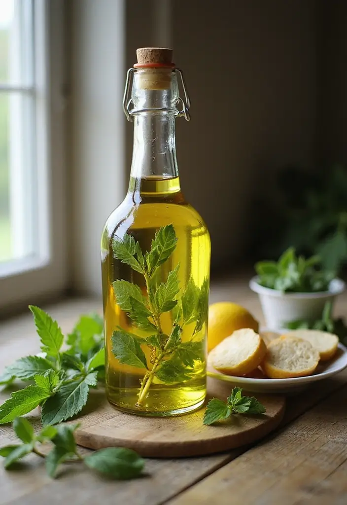 Herbal Lemon Balm Recipes: Fresh Infusions and Culinary Uses - 2. Lemon Balm-Infused Olive Oil