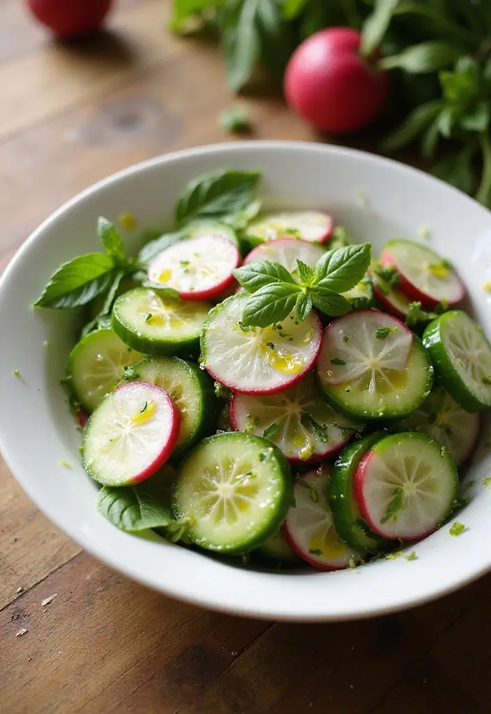 Herbal Lemon Balm Recipes: Fresh Infusions and Culinary Uses - 3. Lemon Balm and Cucumber Salad