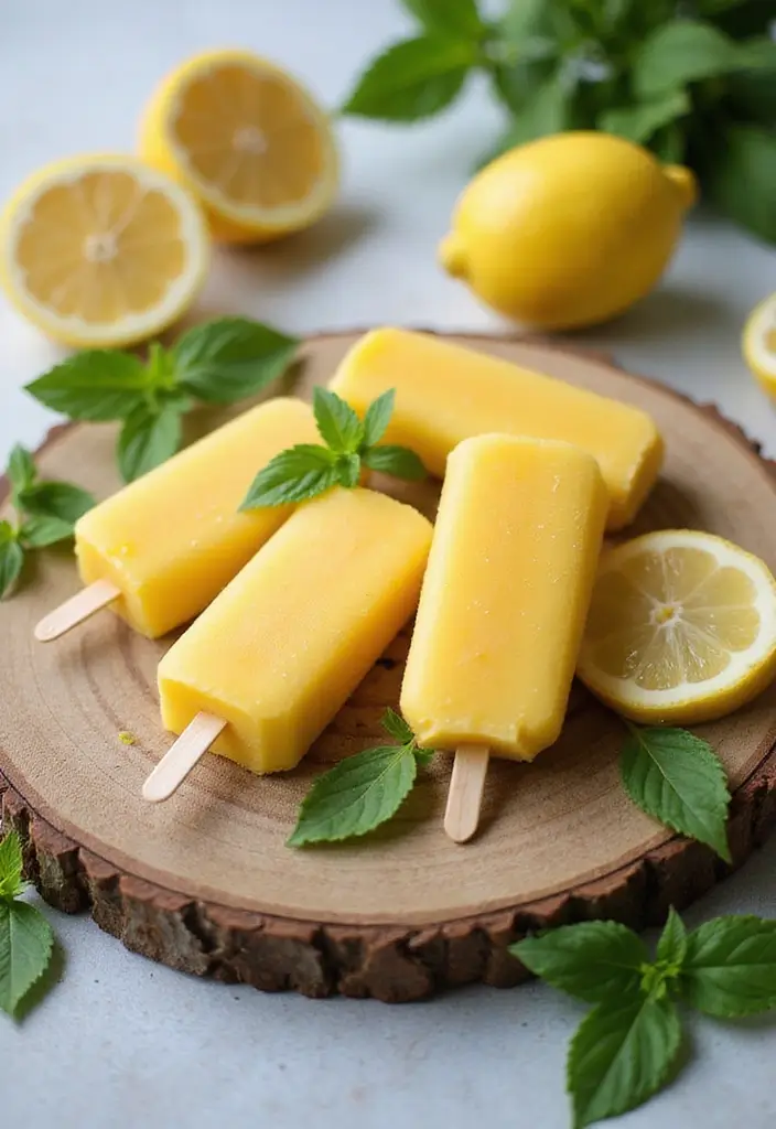 Herbal Lemon Balm Recipes: Fresh Infusions and Culinary Uses - 5. Lemon Balm Popsicles